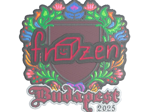frozen (Embroidered) | Budapest 2025 sticker