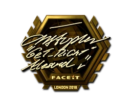 GeT_RiGhT (Gold) | London 2018 sticker