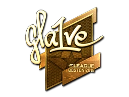 gla1ve (Gold) | Boston 2018 sticker