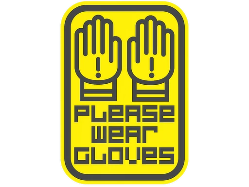 Gloves On sticker