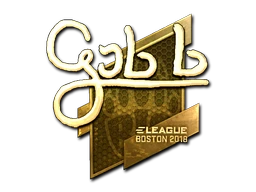 gob b (Gold) | Boston 2018 sticker