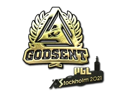 GODSENT (Gold) | Stockholm 2021 sticker
