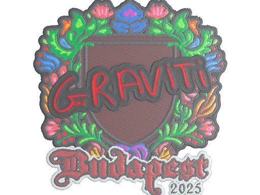 Graviti (Embroidered) | Budapest 2025 sticker