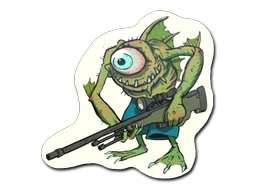 Green Cyclawps sticker