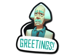Greetings sticker