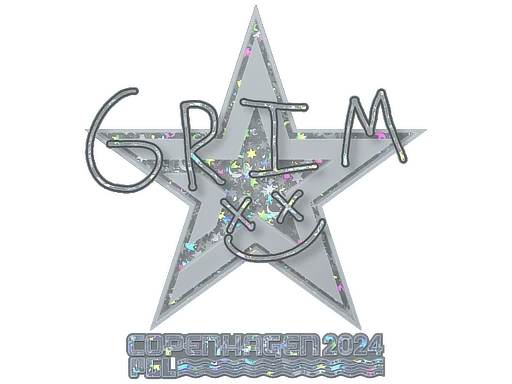 Grim (Glitter) | Copenhagen 2024 sticker