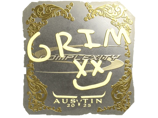 Grim (Gold) | Austin 2025 sticker