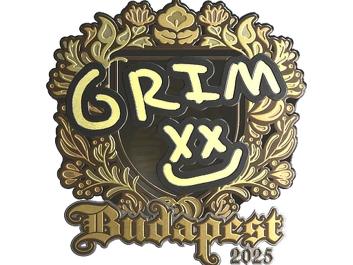 Grim (Gold) | Budapest 2025 sticker