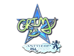 Grim (Holo) | Antwerp 2022 sticker