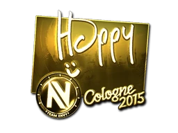 Happy (Gold) | Cologne 2015 sticker