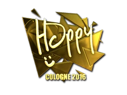 Happy (Gold) | Cologne 2016 sticker