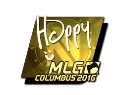 Happy (Gold) | MLG Columbus 2016 sticker