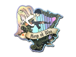 Harp of War sticker