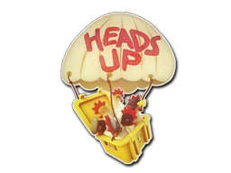 Heads Up sticker