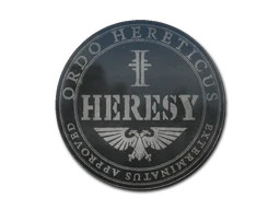 Heresy sticker