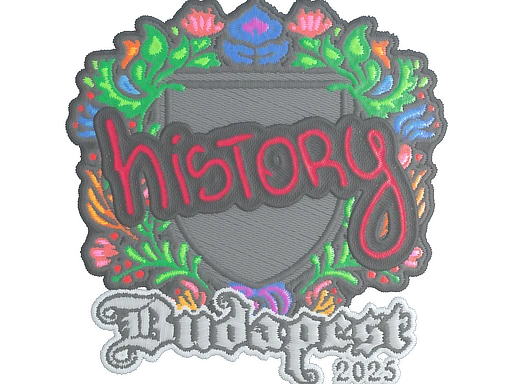 History (Embroidered) | Budapest 2025 sticker
