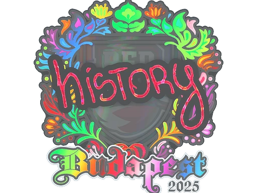 History (Holo) | Budapest 2025 sticker