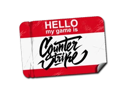 Hi, My Game Is sticker