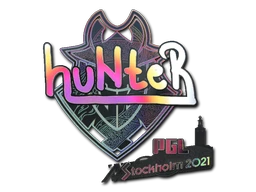 huNter- (Holo) | Stockholm 2021 sticker