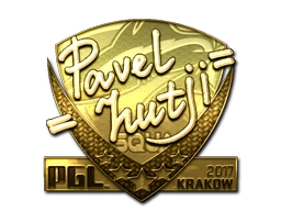 hutji (Gold) | Krakow 2017 sticker