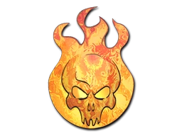 Incineration sticker