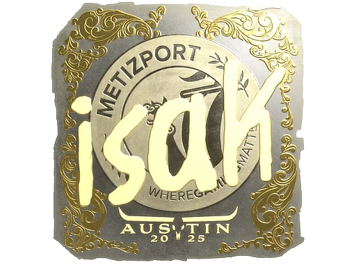 isak (Gold) | Austin 2025 sticker