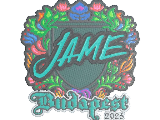 Jame (Embroidered) | Budapest 2025 sticker