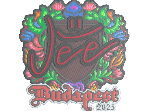 Jee (Embroidered) | Budapest 2025 sticker