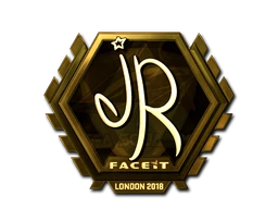 jR (Gold) | London 2018 sticker