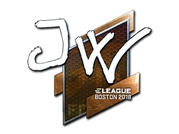 JW (Foil) | Boston 2018 sticker