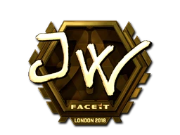 JW (Gold) | London 2018 sticker