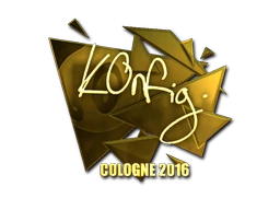 k0nfig (Gold) | Cologne 2016 sticker
