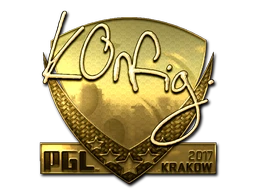 k0nfig (Gold) | Krakow 2017 sticker