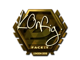 k0nfig (Gold) | London 2018 sticker