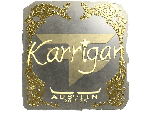 karrigan (Gold) | Austin 2025 sticker