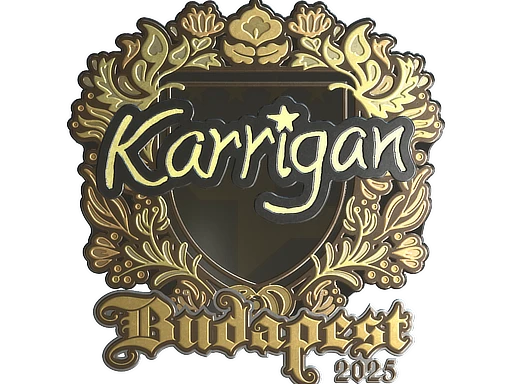karrigan (Gold) | Budapest 2025 sticker