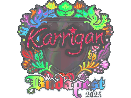 karrigan (Holo) | Budapest 2025 sticker