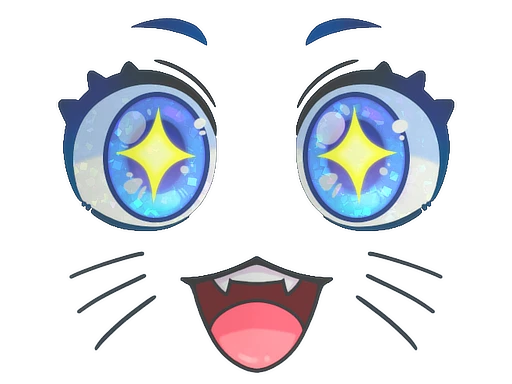 Kawaii Eyes sticker
