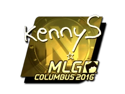kennyS (Gold) | MLG Columbus 2016 sticker