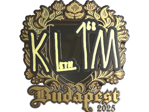kl1m (Gold) | Budapest 2025 sticker