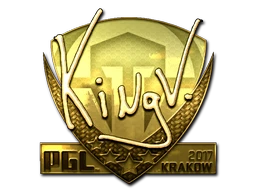 kNgV- (Gold) | Krakow 2017 sticker