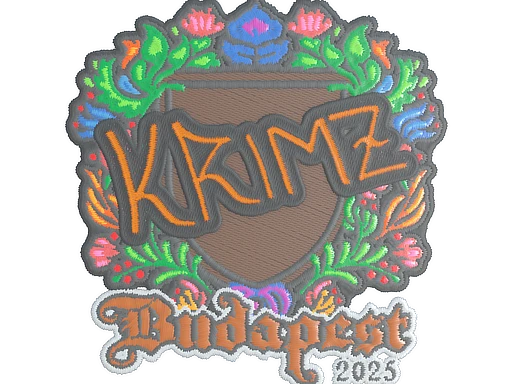 KRIMZ (Embroidered) | Budapest 2025 sticker