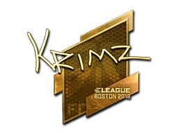 KRIMZ (Gold) | Boston 2018 sticker
