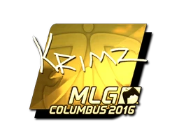 KRIMZ (Gold) | MLG Columbus 2016 sticker