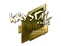 kRYSTAL (Gold) | Boston 2018 sticker