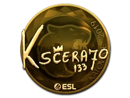 KSCERATO (Gold) | Katowice 2019 sticker