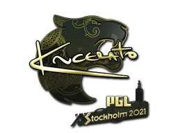 KSCERATO (Gold) | Stockholm 2021 sticker