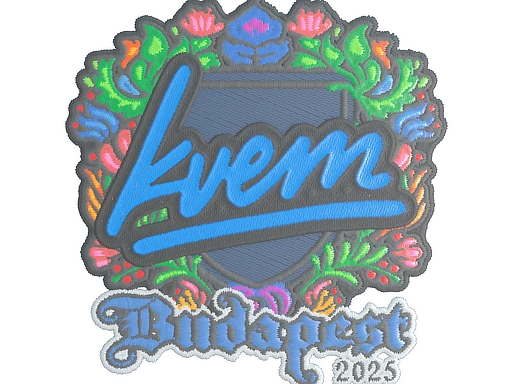 Kvem (Embroidered) | Budapest 2025 sticker