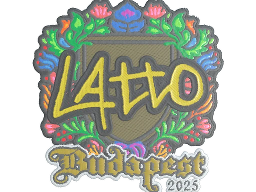 latto (Embroidered) | Budapest 2025 sticker