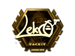Lekr0 (Gold) | London 2018 sticker